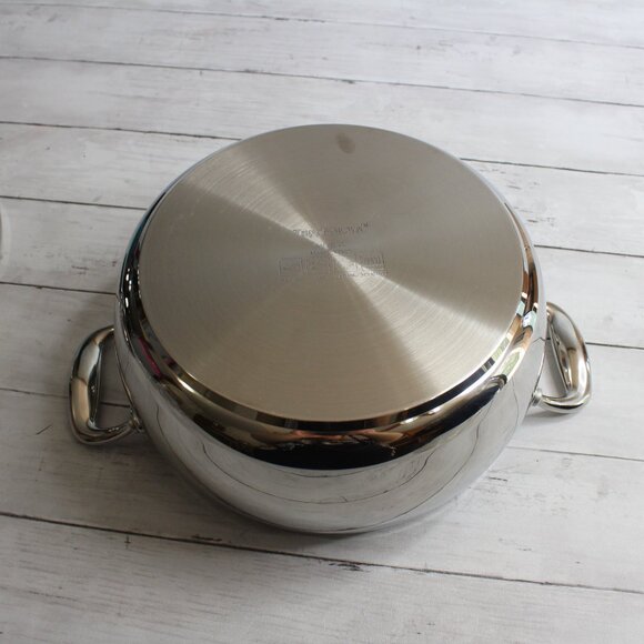 NEW Tupperware Chef Series Dutch Oven Stock Pot Stainless Steel 6 Qt with Cover - Picture 4 of 8